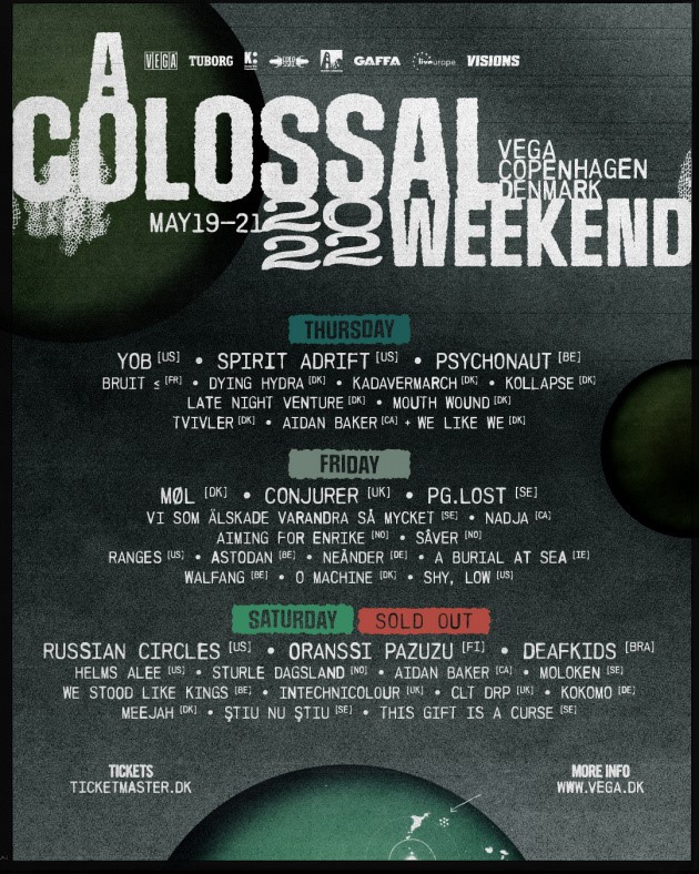 colossal weekend post rock festival